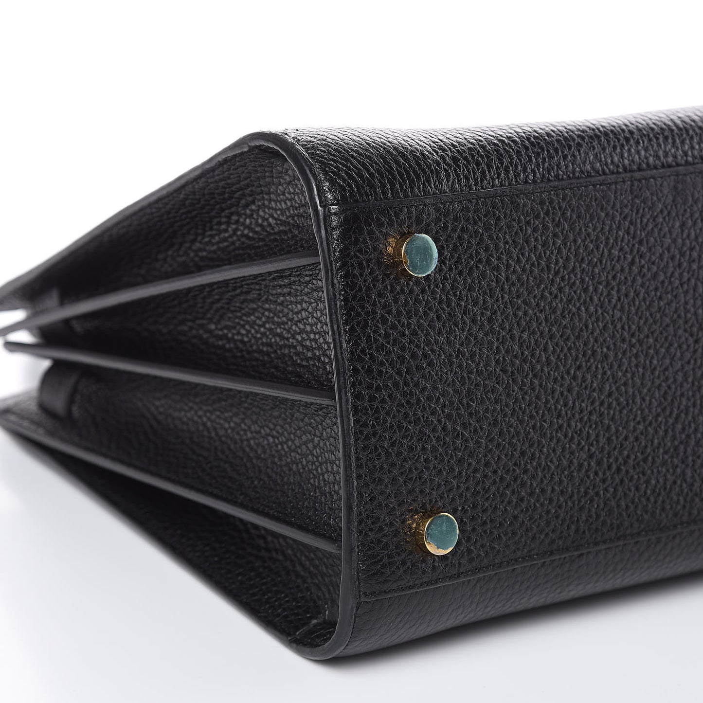 Grained Calfskin Small Sac De Jour Black