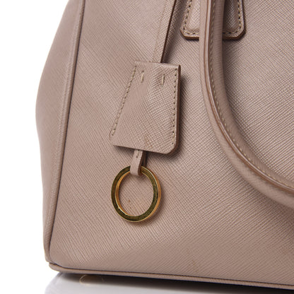 Prada Saffiano Small Galleria Double Zip Tote Cammeo 9 of 10