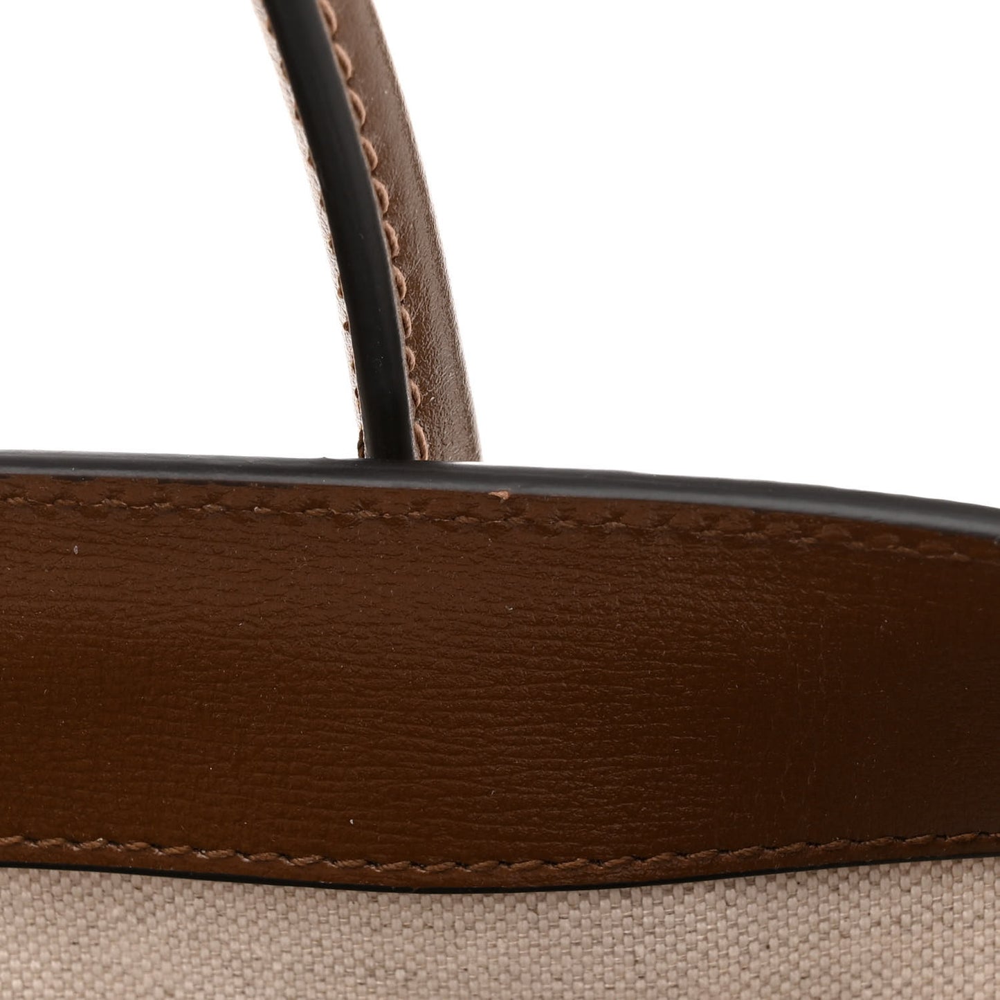 GG Supreme Monogram Azalea Calfskin Small Retro Interlocking G Tote Bag Beige Ebony Brown Sugar