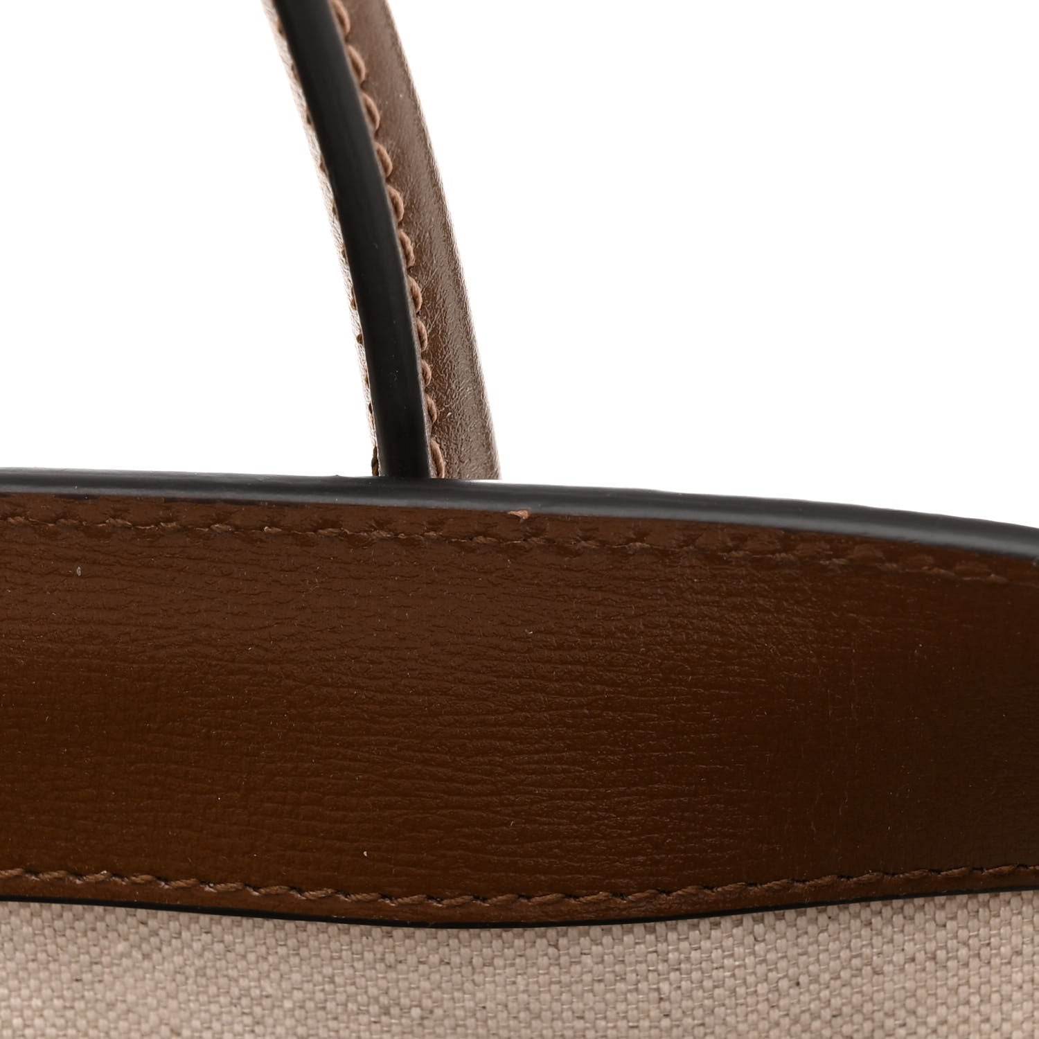 Gucci GG Supreme Monogram Azalea Calfskin Small Retro Interlocking G Tote Bag Beige Ebony Brown Sugar 11 of 15