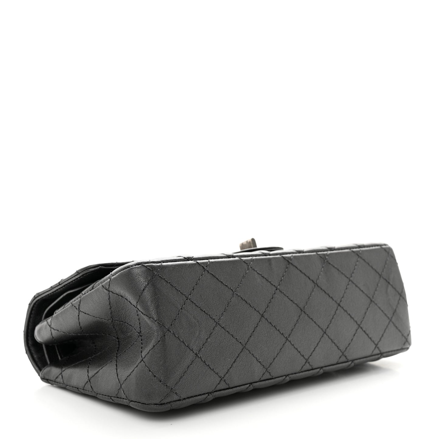 Metallic Sheepskin Quilted 2.55 Reissue 225 Flap Charcoal