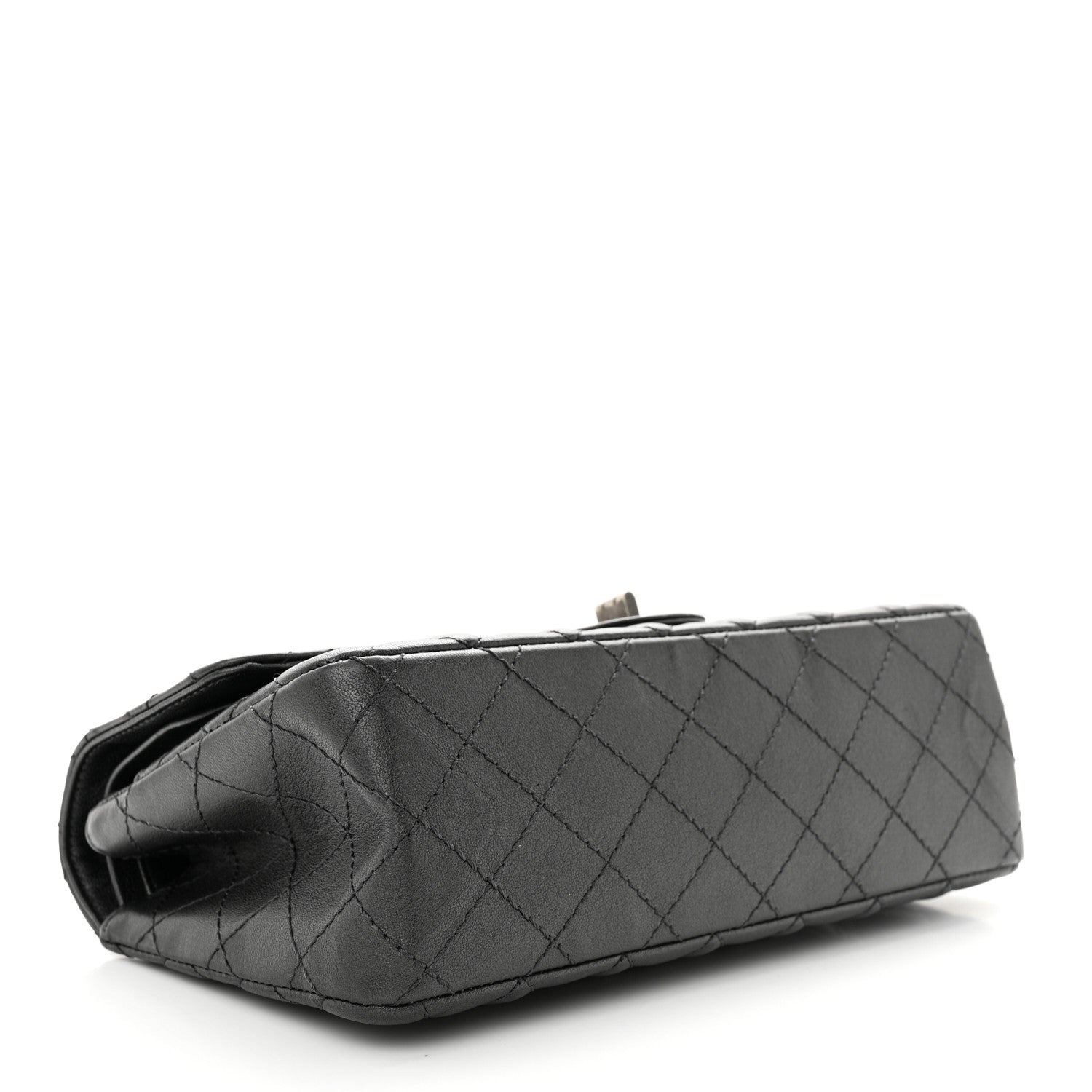 Chanel Metallic Sheepskin Quilted 2.55 Reissue 225 Flap Charcoal 4 of 11