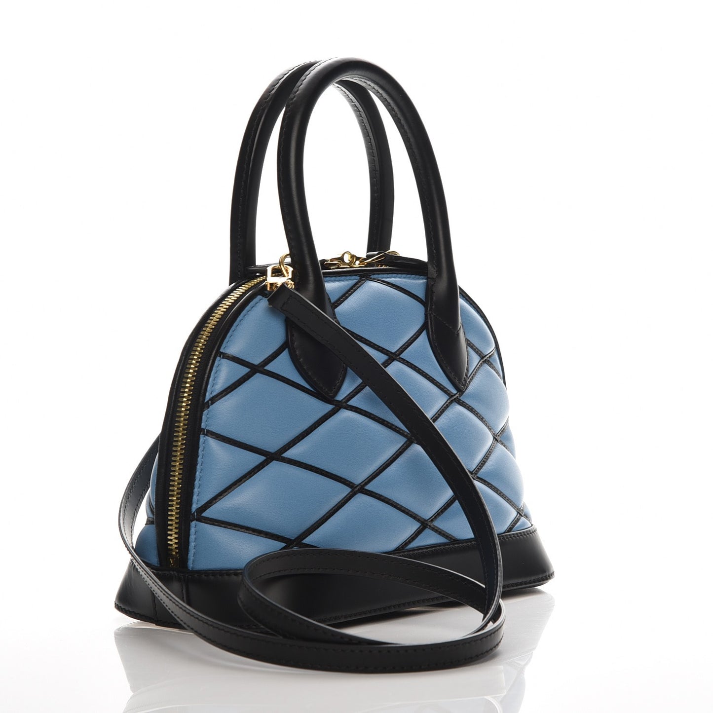 Lambskin Malletage Alma BB Bleuet