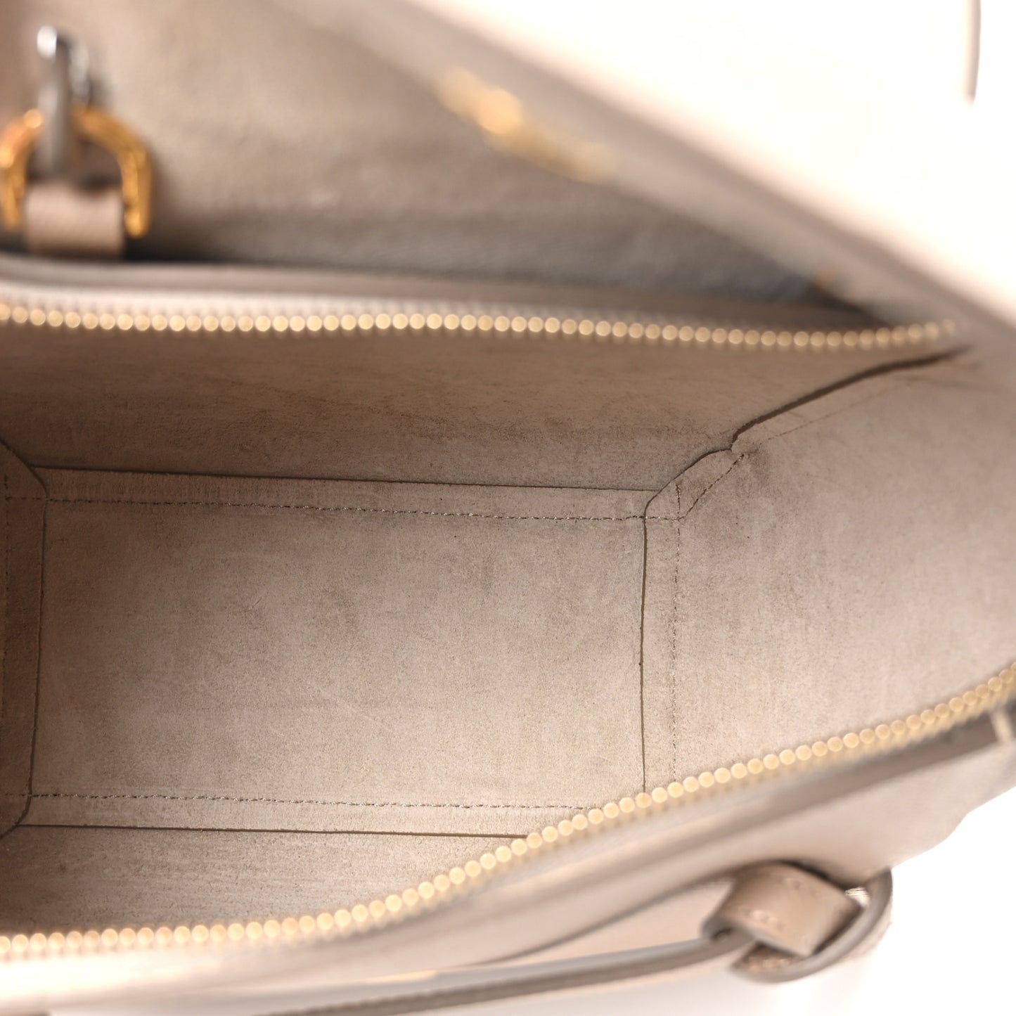 Grained Calfskin Nano Belt Bag Light Taupe