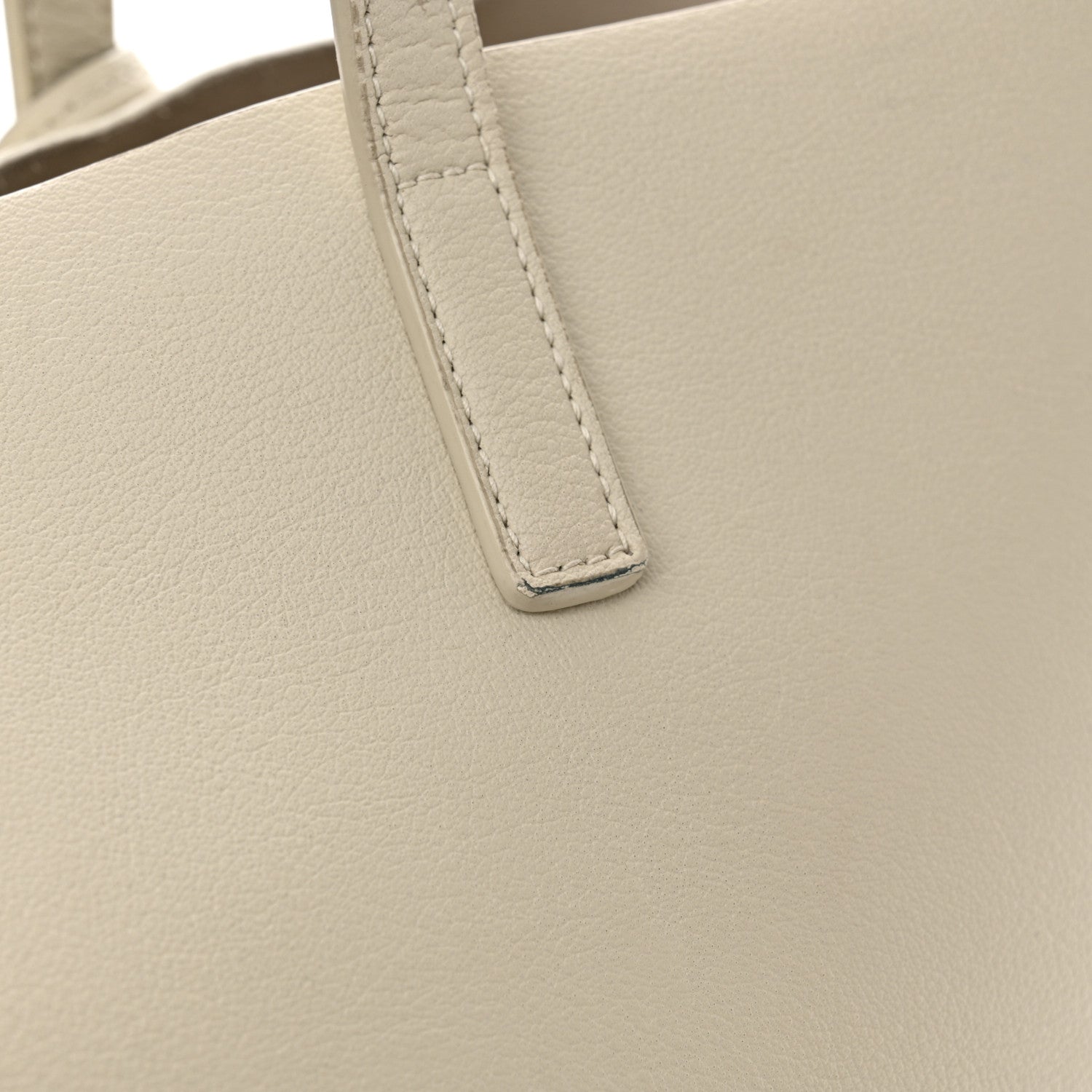 Saint Laurent Calfskin Large Shopping Tote Porcellana 15 of 17