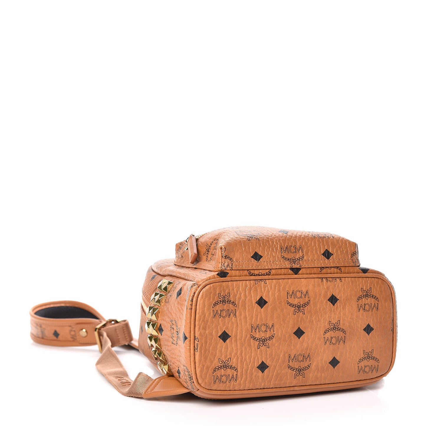 Visetos Side Stud Mini Stark Backpack Cognac