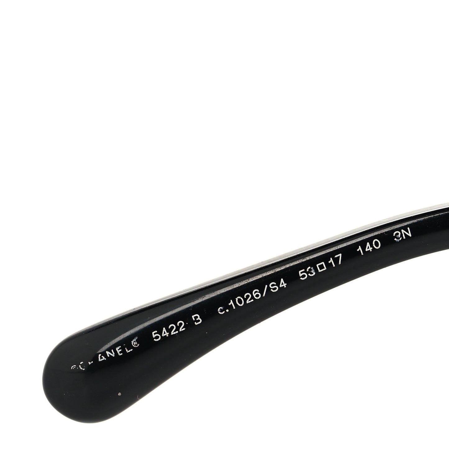 Acetate Strass Square Sunglasses 5422-B Black White