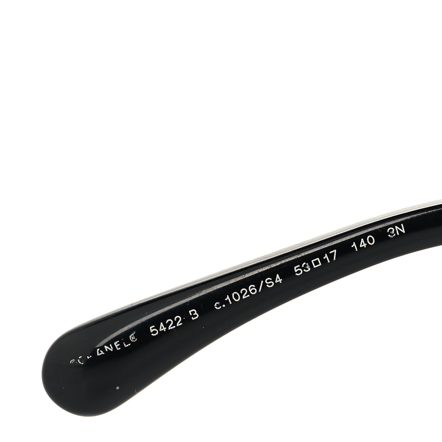 Chanel Acetate Strass Square Sunglasses 5422-B Black White 5 of 7