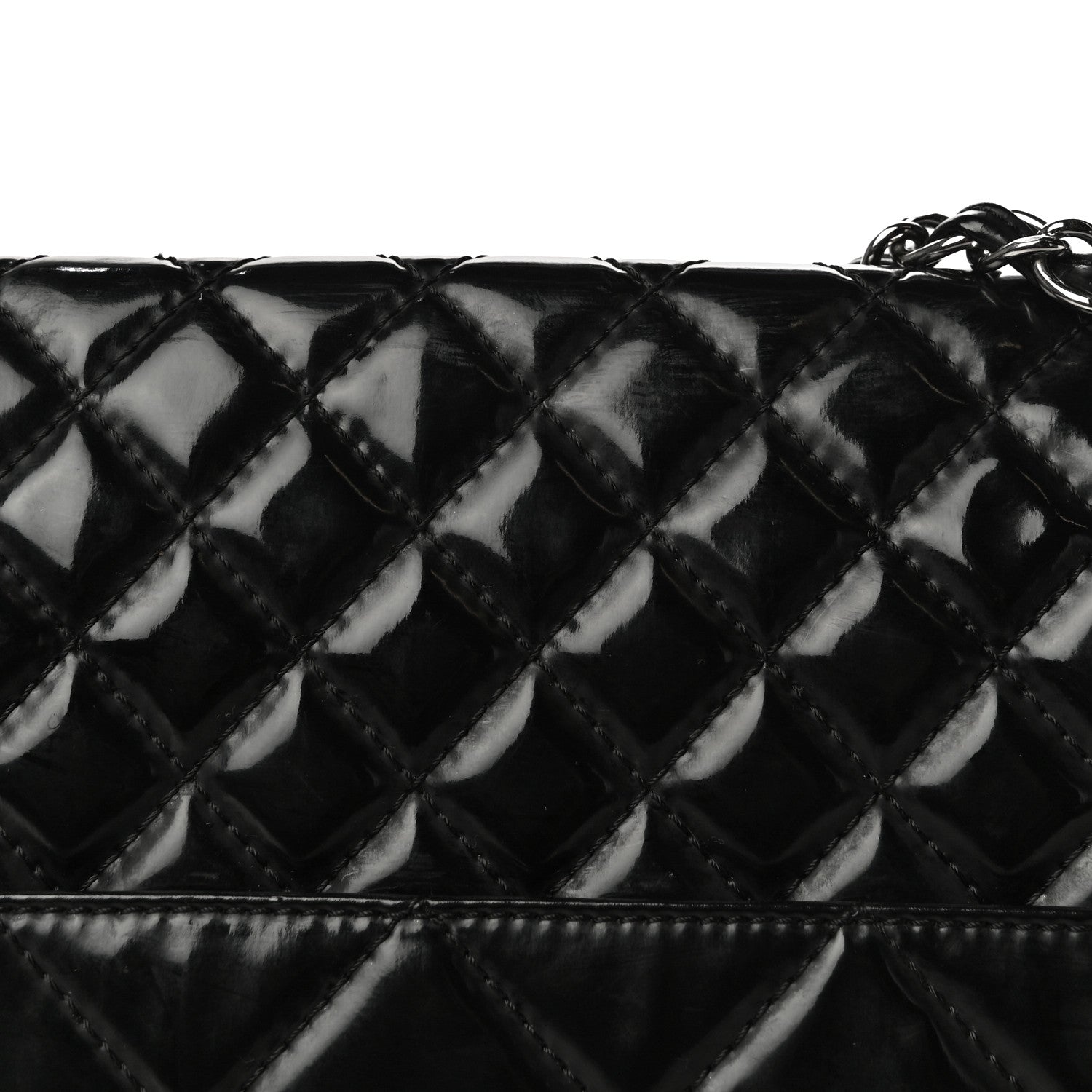 Chanel Vinyl Quilted In The Business Flap Bag Black 14 of 15