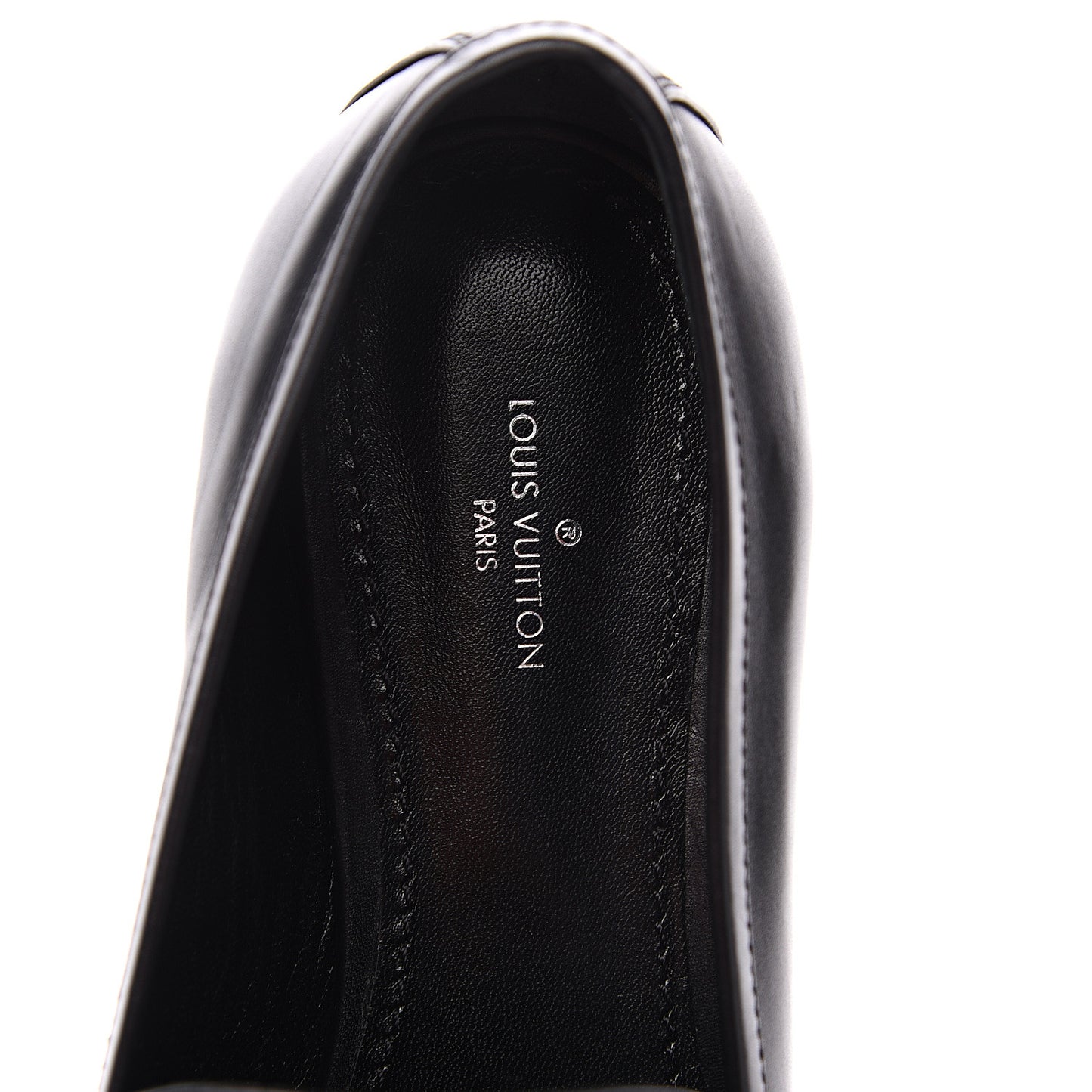 Calfskin Upper Case Flat Loafer 39 Black