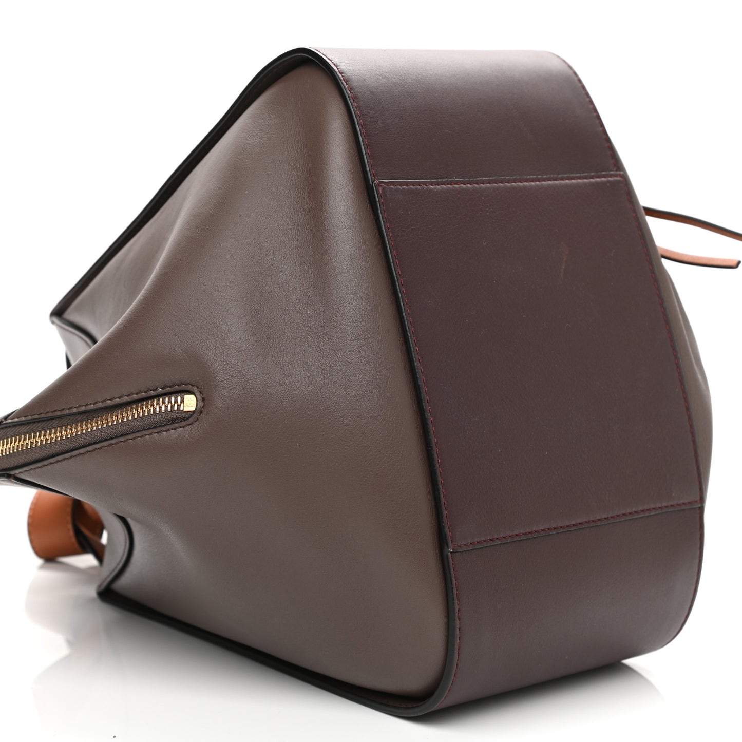 Calfskin Small Hammock Shoulder Bag Oxblood Tan