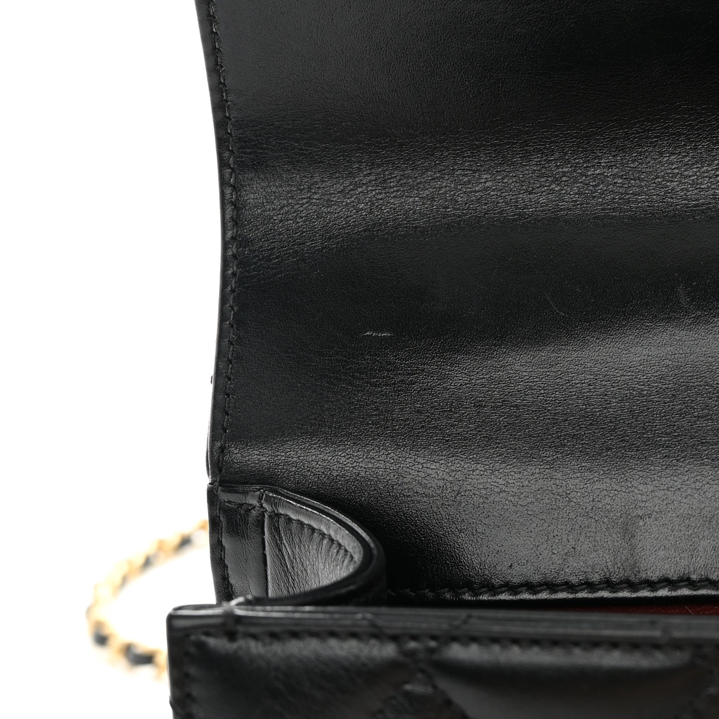 Calfskin Quilted Mini Perfect Fit Flap Black