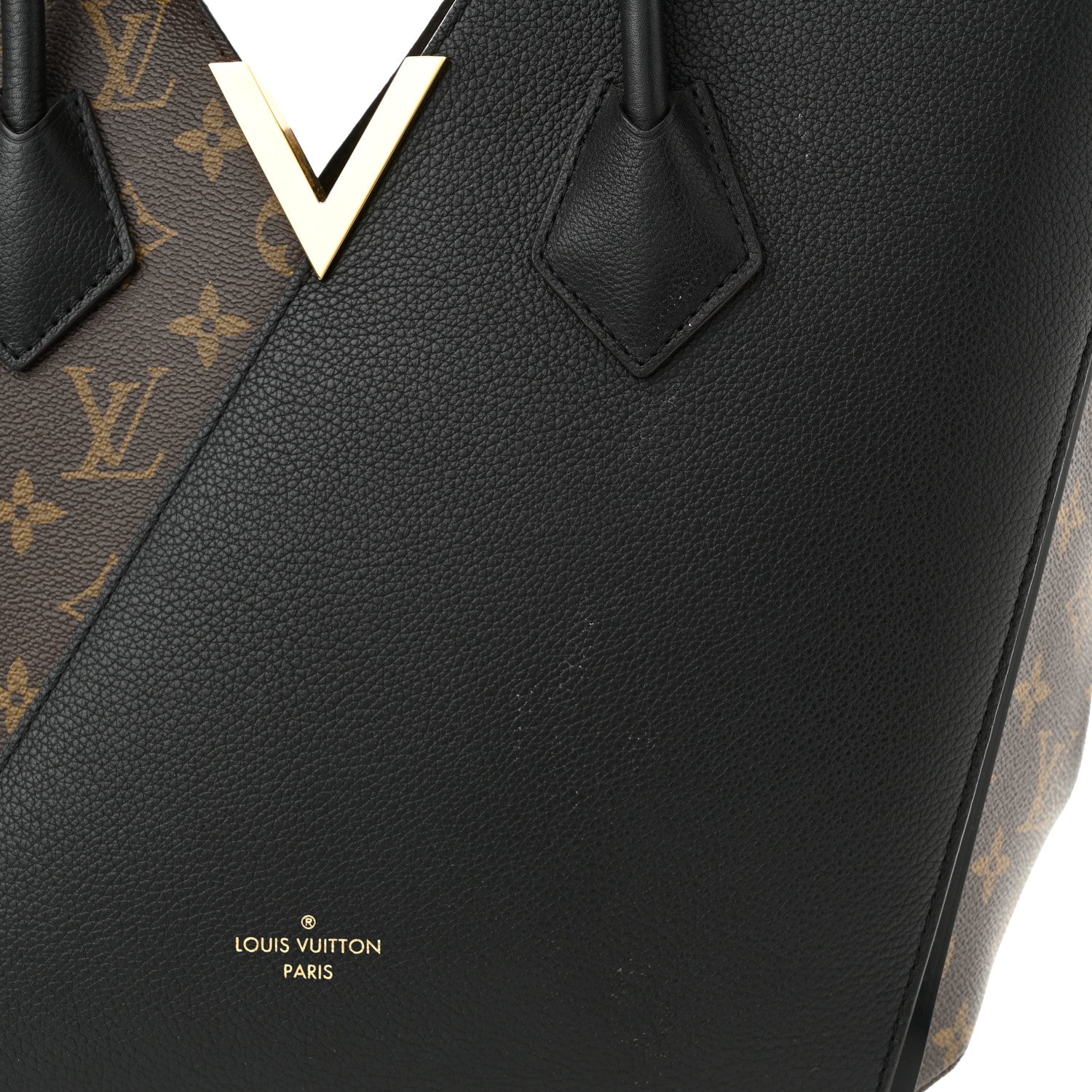 Louis Vuitton Calfskin Monogram Kimono Tote Black 13 of 14
