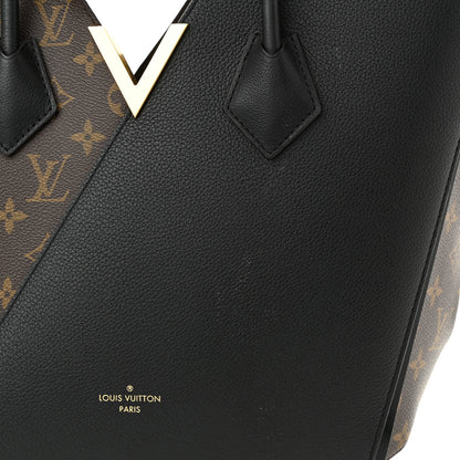 Louis Vuitton Calfskin Monogram Kimono Tote Black 13 of 14
