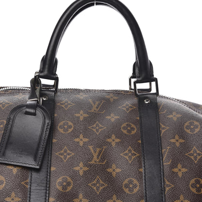 Louis Vuitton Monogram Macassar Keepall Bandouliere 55 12 of 12