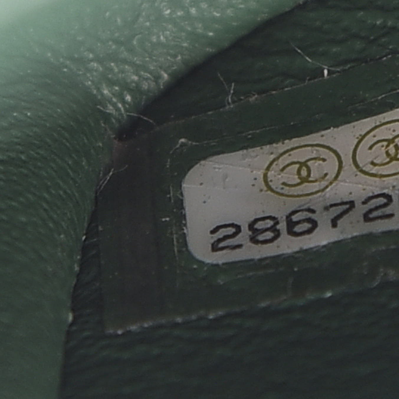 Chanel Lambskin Quilted Mini Square Flap Green 7 of 9