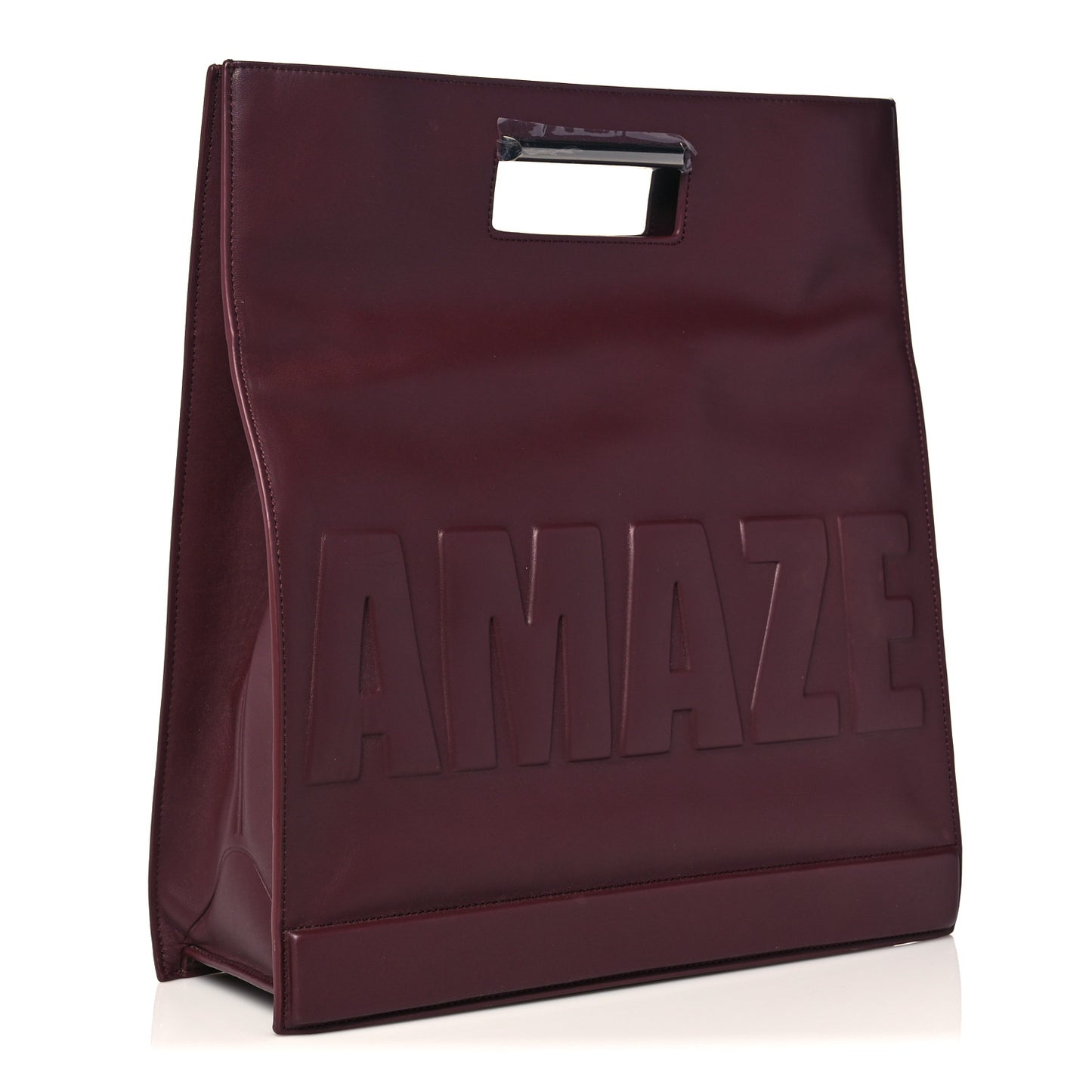 Calfskin Totes Amaze Tote Bordeaux