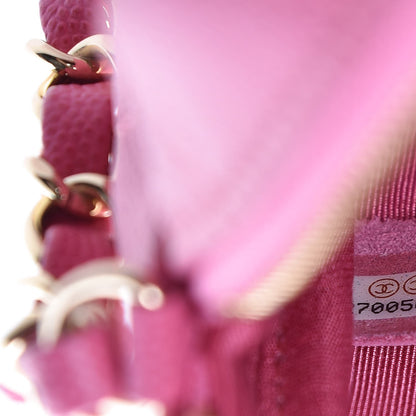 Chanel Caviar Quilted CC Day Camera Case Pink 7 of 9