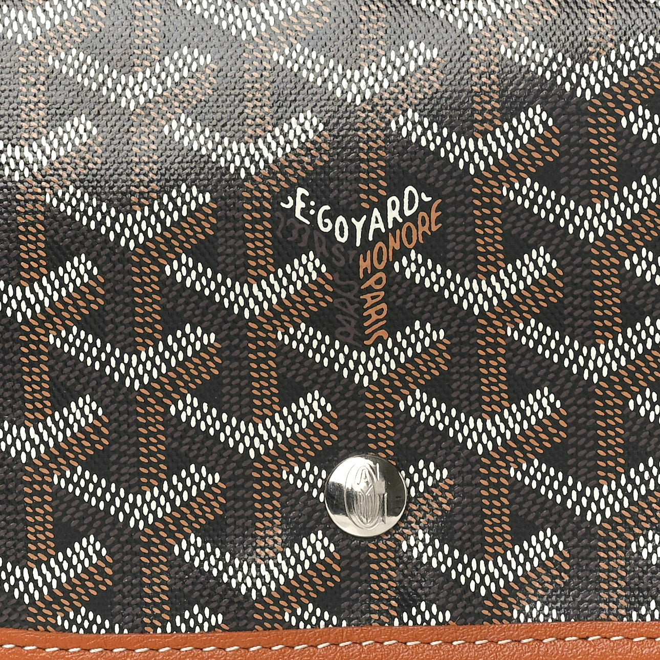 Goyardine Plumet Wallet Clutch Black Gold