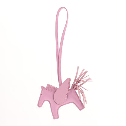 Hermes Milo Lambskin Grigri Rodeo Pegase Horse Bag Charm PM Mauve Sylvestre 1 of 4