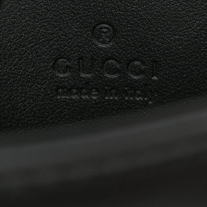 Gucci Calfskin Matelasse Monochrome Mini GG Marmont Crossbody Shoulder Bag Black 6 of 10