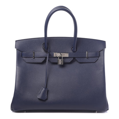 Hermes Epsom Birkin 35 Bleu Saphir 1 of 11