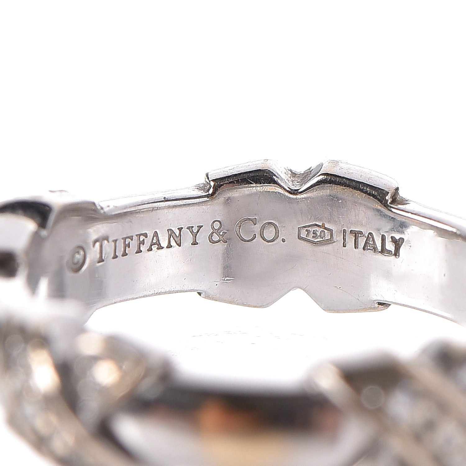 Tiffany 18K White Gold Diamond Signature 'X' Ring 47 4 3 of 3