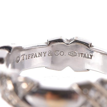 Tiffany 18K White Gold Diamond Signature 'X' Ring 47 4 3 of 3