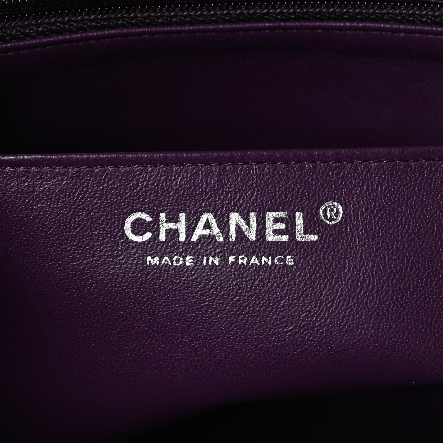 Chanel Lambskin Quilted Jumbo Single Flap Purple 5 of 10