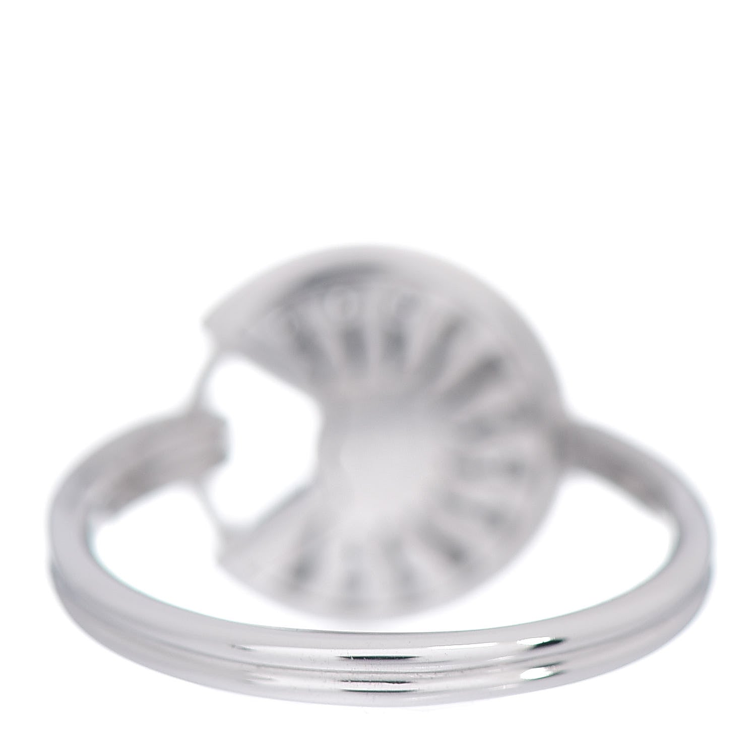 Cartier 18K White Gold Diamond Amulette de Cartier Paved Ring 49 4.75 4 of 6