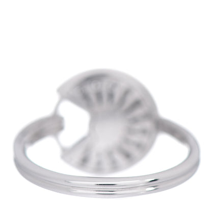 Cartier 18K White Gold Diamond Amulette de Cartier Paved Ring 49 4.75 4 of 6