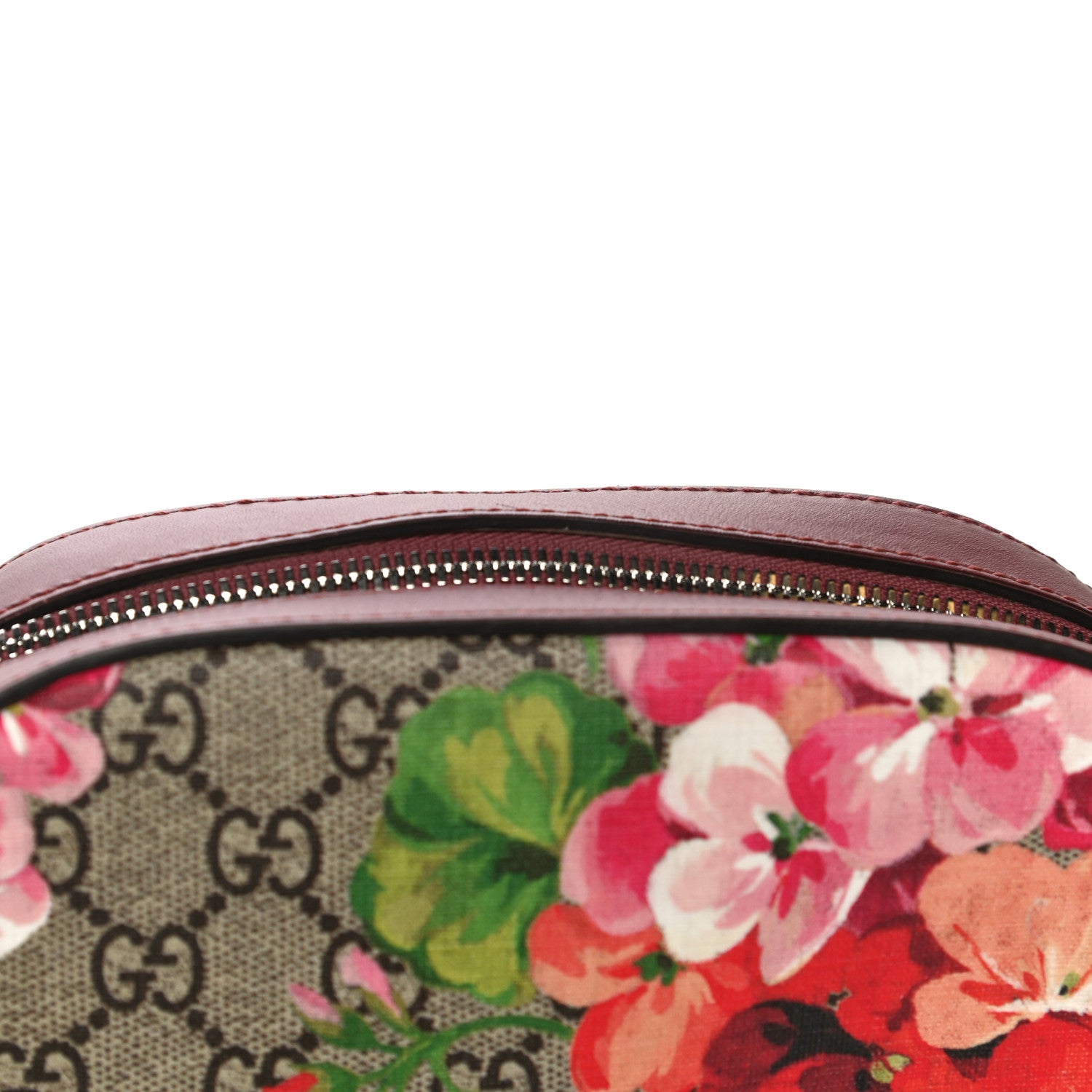 Gucci GG Supreme Monogram Blooms Mini Chain Shoulder Bag Beige Multicolor Dry Rose 12 of 13