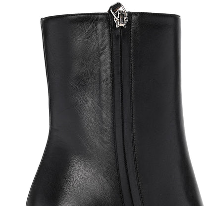 Gucci Malaga Kid Chrome Ankle Boots 36 Black 11 of 14