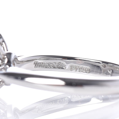 Tiffany Platinum Diamond Flower Ring 48 4.5 5 of 5
