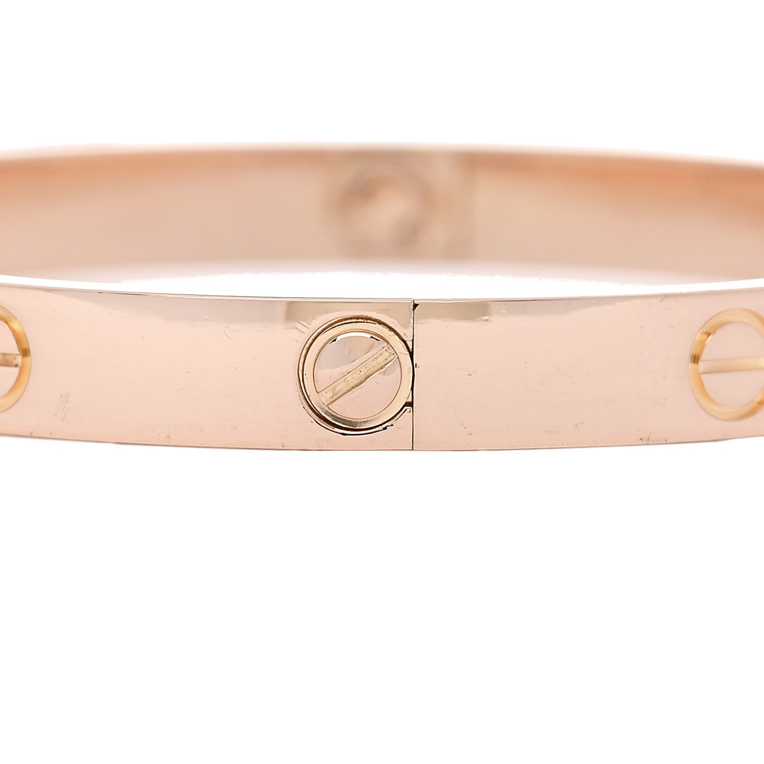 Cartier 18K Pink Gold 4 Diamond LOVE Bracelet 18 10 of 10
