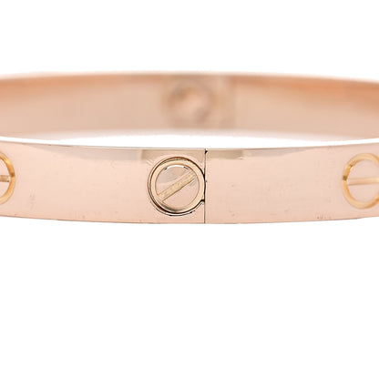 Cartier 18K Pink Gold 4 Diamond LOVE Bracelet 18 10 of 10
