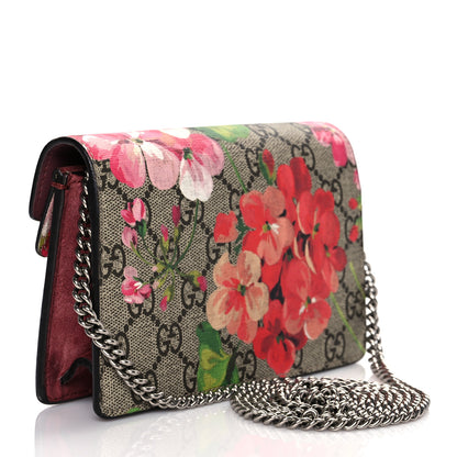 Gucci GG Supreme Monogram Blooms Super Mini Dionysus Shoulder Bag Beige Multicolor Dry Rose 3 of 9
