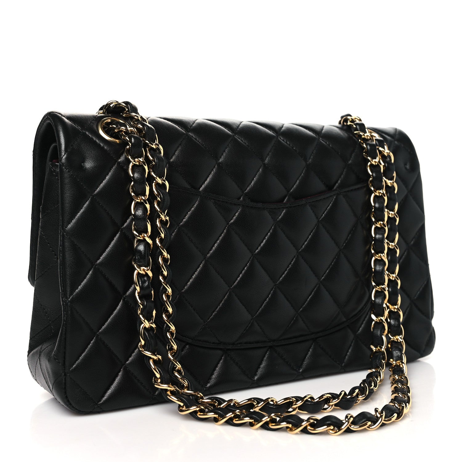 Chanel Lambskin Quilted Medium Double Flap Black 3 of 11
