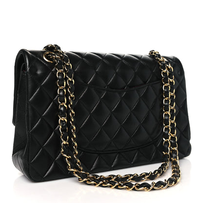 Chanel Lambskin Quilted Medium Double Flap Black 3 of 11
