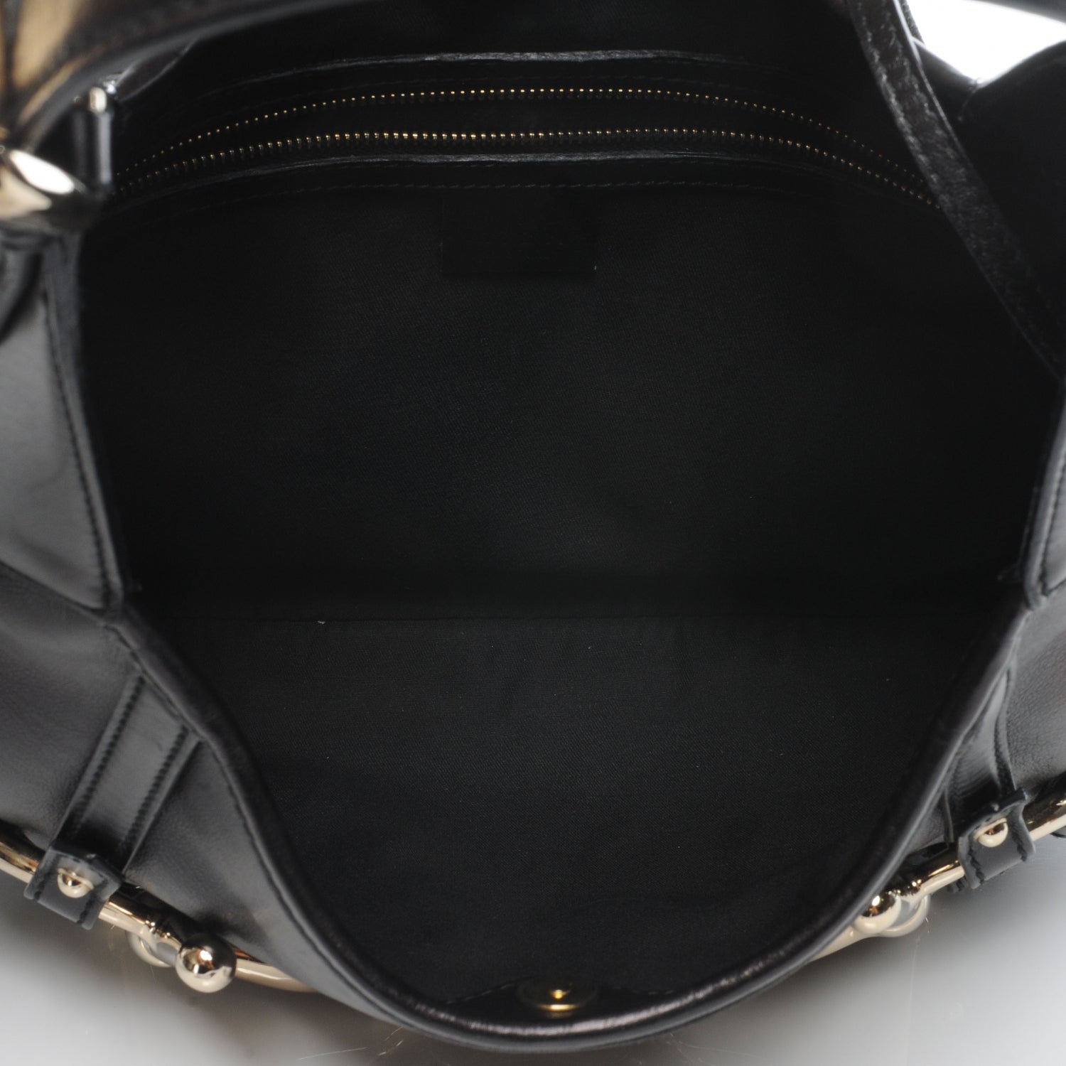 Gucci Leather Horsebit 85th Anniversary Hobo Black 7 of 9