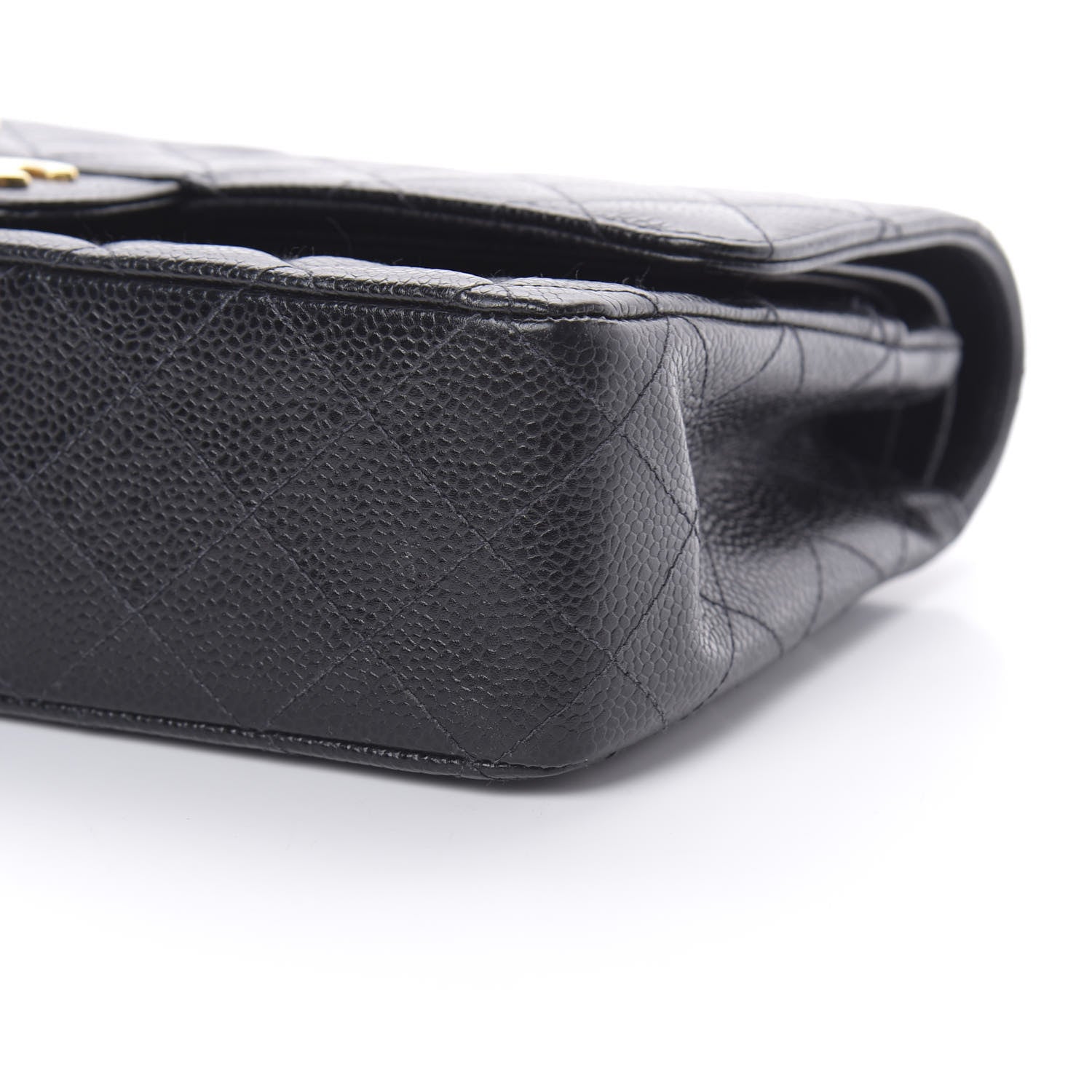 Chanel Caviar Quilted Medium Double Flap Black 10 of 12