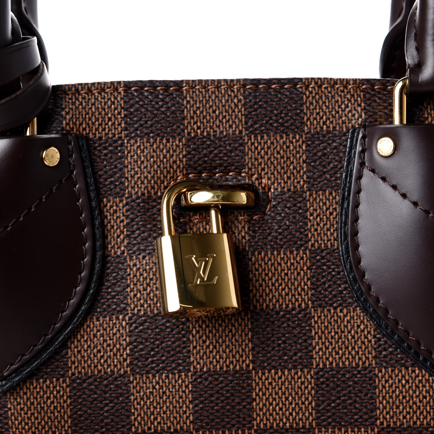 Louis Vuitton Cuir Taurillon Damier Ebene Normandy Black 9 of 10