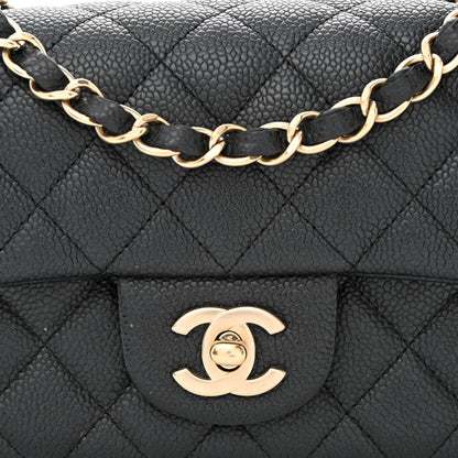 Chanel Caviar Quilted Mini Rectangular Flap Black 8 of 12