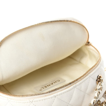 Chanel Caviar Quilted Small CC Day Backpack White 5 of 10