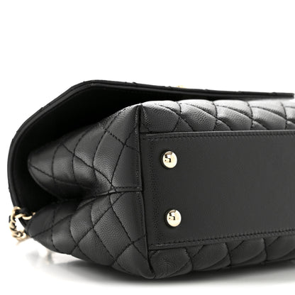 Chanel Caviar Quilted Mini Coco Handle Flap Black 9 of 10