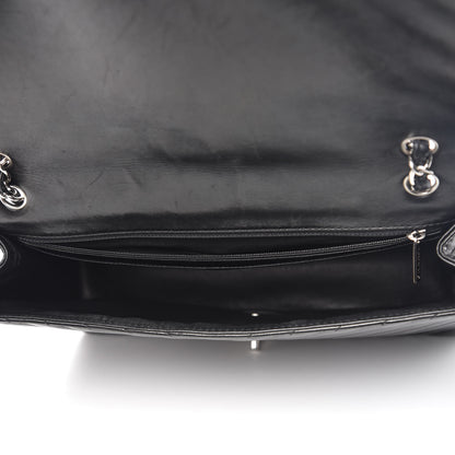 Chanel Lambskin Chevron Quilted Maxi Single Flap Black 5 of 10