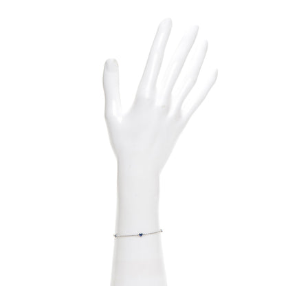 Tiffany Platinum Blue Sapphire Elsa Peretti Color By The Yard Bracelet 2 of 8