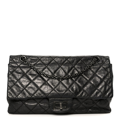 Chanel Metallic Aged Calfskin Quilted 2.55 Reissue 226 Flap So Black 1 of 10