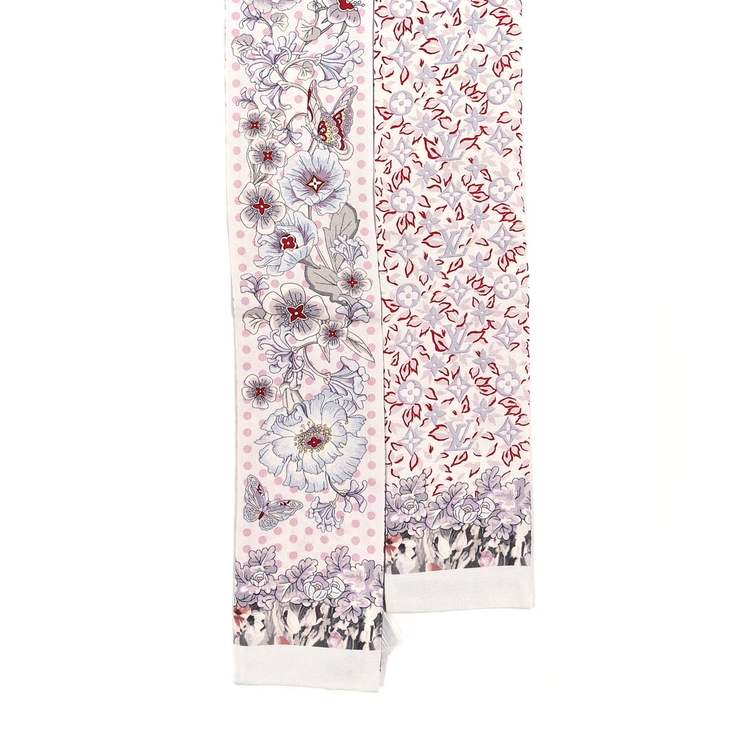 Louis Vuitton Silk Louis In The Garden Bandeau White 2 of 3