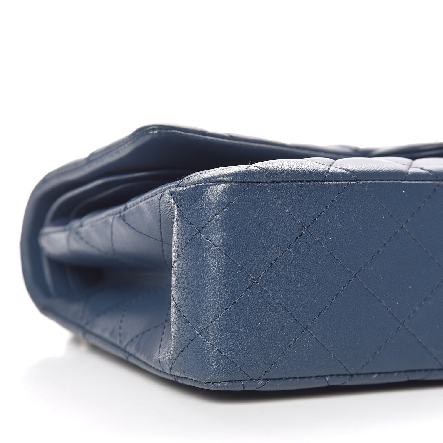 Chanel Lambskin Quilted Medium Double Flap Blue 5 of 10